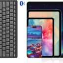 OMOTON Bluetooth Keyboard Compatible with iPad A16 11th 10th Generation, iPad 10.2 (9th/8th/7th), iPad Pro 13/12.9/11 inch, iPad Air/Mini and More iOS Devices, Graphite Black & Gray