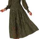 BTFBM Wedding Guest Dresses for Women Spring Fashion 2026 Casual Long Sleeve Floral Maxi Boho Homecoming Dress (XXL)