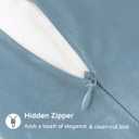 QUORGVES 22x22 Pillow Cover Set of 2 Summer Light Blue Pillow Covers for Sofa Couch Bedroom Soft Square Solid Coastal Sky Baby Blue Throw Pillows