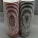 120Pcs Christmas Ice Cream Cups 12 oz Disposable Team Naughty Team Nice Paper Dessert Snack Bowls Xmas Red Green Winter Food Yogurt Cup Containers for Hot or Cold Food Candies Holiday Party Supplies