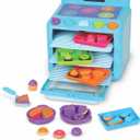 Learning Resources Sorting Sweets Mini Oven, Play Food, Kids Kitchen Playset, Pretend Play Toys, Mini Food, Sorting Toys, Montessori Cooking Set for Toddlers