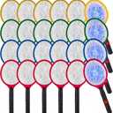 24 Pack Electric Fly Swatter Bug Zapper Racket Handheld, 4 Colors