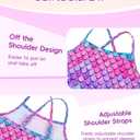 Girls Swimsuit Sleeveless Bathing Suits Back Cutout Summer Swimwear with Removable Chest pad 6-14 Years