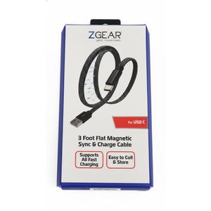 Pack Of 2 Zgear 3 Foot Flat Magnetic Sync & Charge Cabl