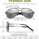 Polarized Photochromic Sports Sunglasses for Men UV-Protection Day & Night Driving Glasses - Al-Mg Metal Ultralight