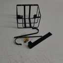 ORLESS Over The Door/Wall Mount Ironing Board Hanger, Laundry Room Iron and Ironing Caddy Board Storage Holder, Black