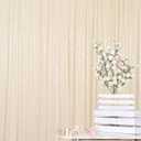 ShinyBeauty 20ftx10ft Sequins Fabric Backdrop Curtain-Ivory Backdrop for Photoshoot Beige Glitter Backdrop for Parties Ivory White Photo Backdrop Wedding Decoration