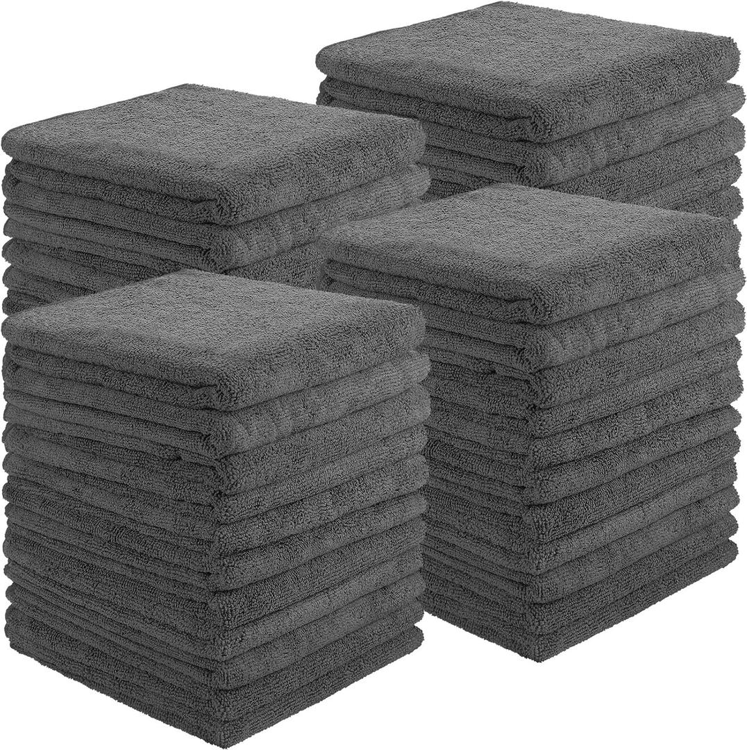 Shimeyao 26 Pcs Salon Bleach Proof Towels Highly Absorbent Hair Towels Hand Facial Cloths Bleach Resistant for Salon Barber Spa Beauty Bath Hair Stylist(Gray,16 x 29 Inch,Classic)