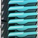 15-Tier Wall File Organizer Hanging Wall File Holder Wall Mount Paper Folder Organize, Mesh Magazine Document Mail Organizer Wall Organizer for Office School Home, Black