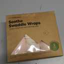 3-Pack Organic Baby Swaddle Sleep Sacks - Swaddles for Newborns, Infant 3-6 Months, Baby Girls, Boys, Soft & Snug Newborn Sleep Sack, Nursery Swaddling Blankets (Angelic, L)