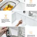 Kicimpro Kitchen Faucet with Pull Down Sprayer, Zero Leakage 3 Hole Brushed Nickel RV Kitchen Sink Faucet with Water Line, NSF Certified Lead-Free 304 Stainless Steel Touchless Kitchen Sink Faucets