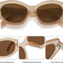 Hexagonal Polarized Sunglasses for Women Men Retro Trendy Designer Shades Sunglasses FZN815