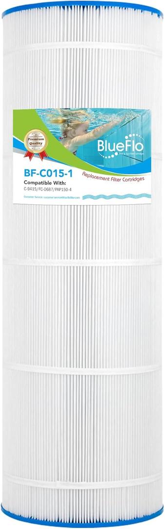 PAP150 Pool Filter Replaces Unicel C-9415, Filbur FC-0687, Pentair CC150, CCRP150, R173216, 59054300, 160317, 160355, 160352, 31-1/8 x 10-1/16
