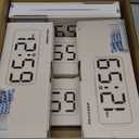 Peakeep Small Digital Alarm Clock Plug in for Bedrooms Bedside, Tiny Electric Clock Large Big Numbers Display with Battery Backup for Desk Table, 6 Dimmers, 5 Adjustable Alarm Volumes (Blue)