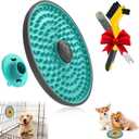 Lick Mat for Dogs, Dog Crate Lick Pads Slow Feeder, Lick Pad Crate Training Toy Crate Lick Plate,Very Suitable Peanut Butter, Treats Yogurt, Bolognese, for Boredom Relief Licking Pad (1 pcs, Mint Green)