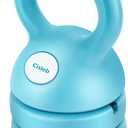 Adjustable Kettlebell Weight Set: 3-in-1 Kettlebells (5lbs 8lbs 12lbs) for Home Gym Full-Body Workout Strength Training Weight Loss | Good for Beginners (Teal)