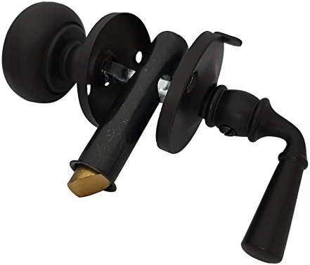 QCAA Solid Brass Storm Door Latch, Oil Rubbed Bronze US10B, Made in Taiwan, 1 Pack