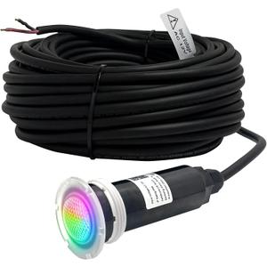 Direct Replacement for Pentair Globrite Pool Light - 1.5 Inch Pool Lights 12VAC 100ft Cord RGB Color LED Changing Swimming for Inground Pools/Spa