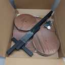 AUGOSTA 3 Tier Plant Stand, Tall Metal Wood Shelf Holder for Indoor, Outdoor Display Rack Flower Pot Stand for Corner Living Room Balcony Garden Patio