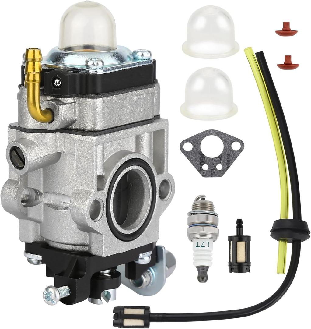 300486 43cc Carburetor, Replacement Small Engine Carburetor Fits for Earthquake Tiller & Auger E43 MC43 MD43 WE43 Series, Compatible with Powermate & Southland PCV43 SCV43 Cultivator, SEA43 Auger