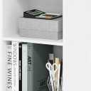 Furinno LUDER Book Shelf, 3-Cube Bookshelf, Bookcase, 9.3" x 12" x 31.5", for Living Room, Bedroom, Home Office, White