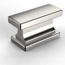 Amerdeco 20 Pack Brushed Satin Nickel Cabinet Knobs 1.46 Inch(37mm) Single Hole Cabinet Handles Rectangle Dresser Knobs and Pulls for Bathroom Cabinets