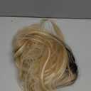 7JHH WIGS Long Blonde Wig with Bangs for Women,Heat Resistant Fiber 25 Inch Layered Synthetic Hair Wigs with Dark Roots for Daily Use