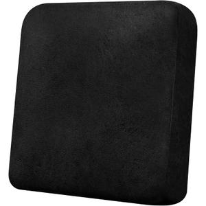 Couch Cushion Cover Leather-Look 1PC Stretch Chair Seat Slipcover for Living Room Individual Armchair Seat Cushion Cover, Pet-Friendly, Non-Slip, Easy Fit - Black
