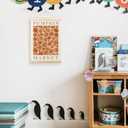 TLESKE Fall Pumpkin Market Poster Hanger Frame, Autumn Pumpkin Flowers Hanging Wall Art Room Decor for Bedroom Living Room, Aesthetic Floral Pumpkin Wall Banner Prints Pictures Artwork, 12x16