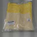 Cioatin Women Button Down Open Front Short Sleeve Crop Tee Tops Y2K Crew Neck Slim Fit Ribbed Cardigan Tshirt Workout (Yellow, S)