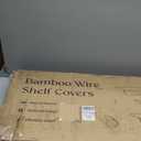 Wire Shelf Covers,40" W x 16" D,4pcs,Walnut