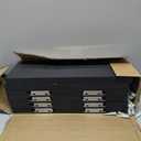 PHPH Wood Floating Shelves for Wall, Wooden Wall Shelves for Bedroom, Set of 6 Black 17 Inch