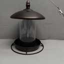 Youvip Metal Roof Bird Feeder - Chew Proof for Outdoor Hanging Wild Bird Seeds, Bronze