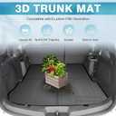 Mixsuper Cargo Liner for 2011-2019 Explorer, All Weather Cargo Mat for Explorer Rear Trunk Liner Black