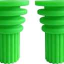 Cemetery Vase Rubber Inserts,Cemetery Flowers Holder Bracket for Grave Vase,Reusable Alternative to Messy Floral Foam Styrofoam Cones,Silicone Secure Flowers Holder for Headstone (2)