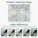 9x12 Abstract Rugs for Living Room, Blue Beige Large Area Rug, Non-Slip Machine Washable Carpet, Bedroom Dining Room Modern Decor, Soft Low Pile Kids Pet Friendly