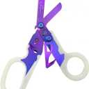 6 in 1 Multifunctional Trauma Shears Foldable with Strap Cutter | Heavy Duty Stainless Steel Emergency Response & Survival Shears With Holster | Medical Trauma shears Tactical | Purple