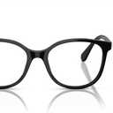 Swarovski womens Sk2002 Square Prescription Eyewear Frames (Solid Black/Demo Lens)