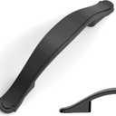 Amerdeco 10 Pack Matte Black Cabinet Pulls 3 Inch(76mm) Hole Center Cabinet Hardware Kitchen Cabinet Handles for Bathroom Dresser Pulls ZH0068