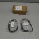 X AUTOHAUX Pair 34356887151 Front 34356799736 Rear Brake Pad Electronic Wear Sensor for BMW X1 X2 for Mini Cooper