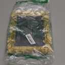 Cuspin 6x8 Picture Frame, Vintage Ornate Gold Resin Frame with Glass Front, Ginkgo Leaf Textured, Tabletop Display & Wall Hanging, Retro Home Decor