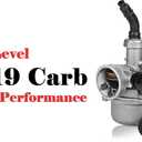 Stage 2 Kit Curved Manifold Racing Performance Slide intake pipe Carb for lifan 79cc 105cc Engine, Phatmoto Gas Bike, Monster Mega Moto MM80, for Coleman B100 Motovox MBX10 Baja DB30 Mini Bike
