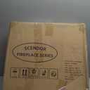 SCENDOR Heavy-Duty Metal 30 INCH Fire Pit Spark Screen Round Cover Mesh Screen Guard Accessory with Ring Handle for Patio Backyard, Black