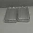 theaoo Egg Holder for Fridge, Automatic Rolling Egg Container for Refrigerator, Clear Plastic Egg Dispenser, Stackable Eggs Organizer with Quick Removable inner Tray For Organizers and Storage, 2Pack