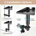 NiHome RV Mounting Kit for Starlink Gen 3, Adjustable 360° Rotating Pole Adapter with Length-Adjustable Pole for High-Speed Internet on RVs, Motorcycles, Fences, Deck Railings, Flagpoles, Rooftops