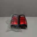 For Chevy S10 Blazer Tail Light Assembly Unit 1983-1994 Pair Driver and Passenger Side | w/Black Trim | GM2800109 + GM2801109