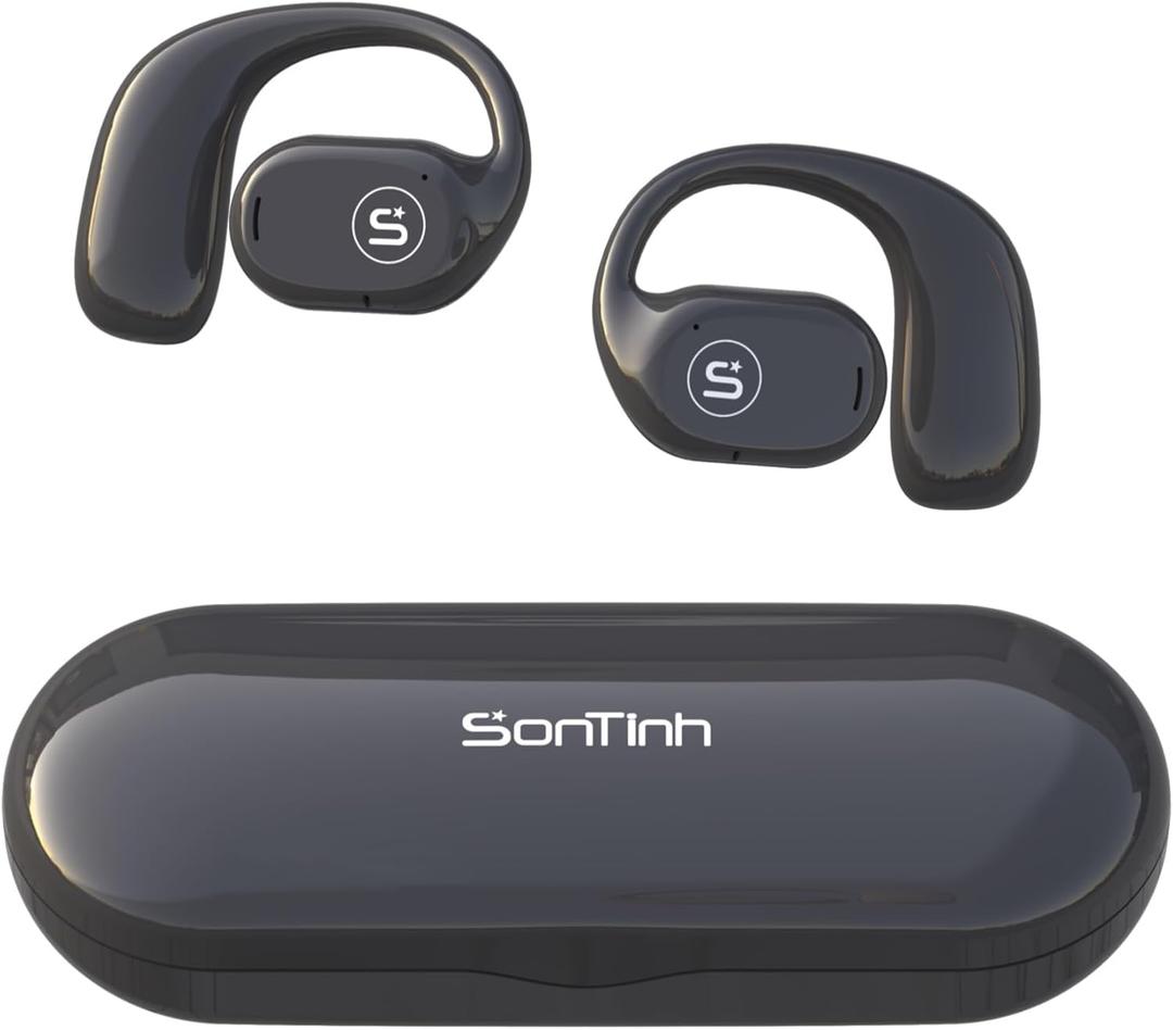 OpenAir, Open Ear Bluetooth Headphones | More Stylish Open Ear Earbuds with Premium Acoustics | 12 Hours Playtime for Earbuds | Clear Call with AI ENC and Ideal for Office and Outdoors