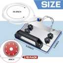 Hicarer 10 Blades Angle Grinder Stand for Tile 45° Chamfer Cutting Tile Chamfering Tool with 10 Saw Blades a Hose Angle Bracket Type 100 Grinder Holder for Ceramic Stone Cutting