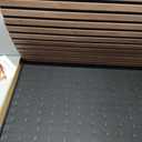 AKUMAX Waterproof Wood Slat Acoustic Wall Panels, 4 Pack, Walnut