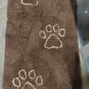 PUPTECK Dog Doormat for Dirty - 60 x 30 inch Super Absorbent Microfiber, Non Skid Backing, Brown Door Mat